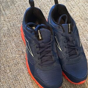 Reebok Men's Blue and Red Athletic Shoes